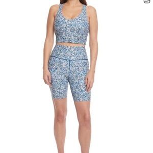 Sage collective flower print biker short